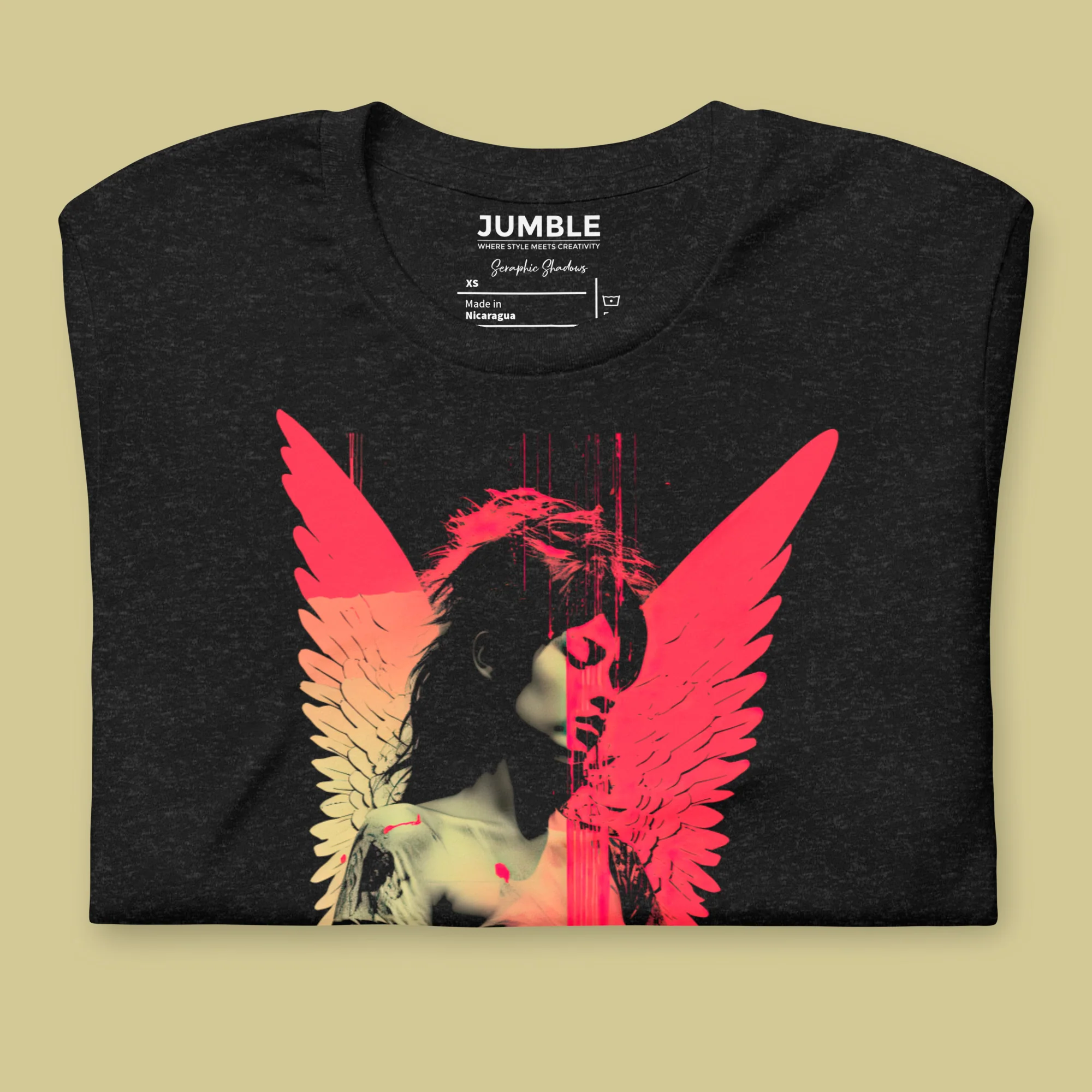 Seraphic Shadows Modern Regular Fit T-Shirt | Bella+Canvas - Image 5