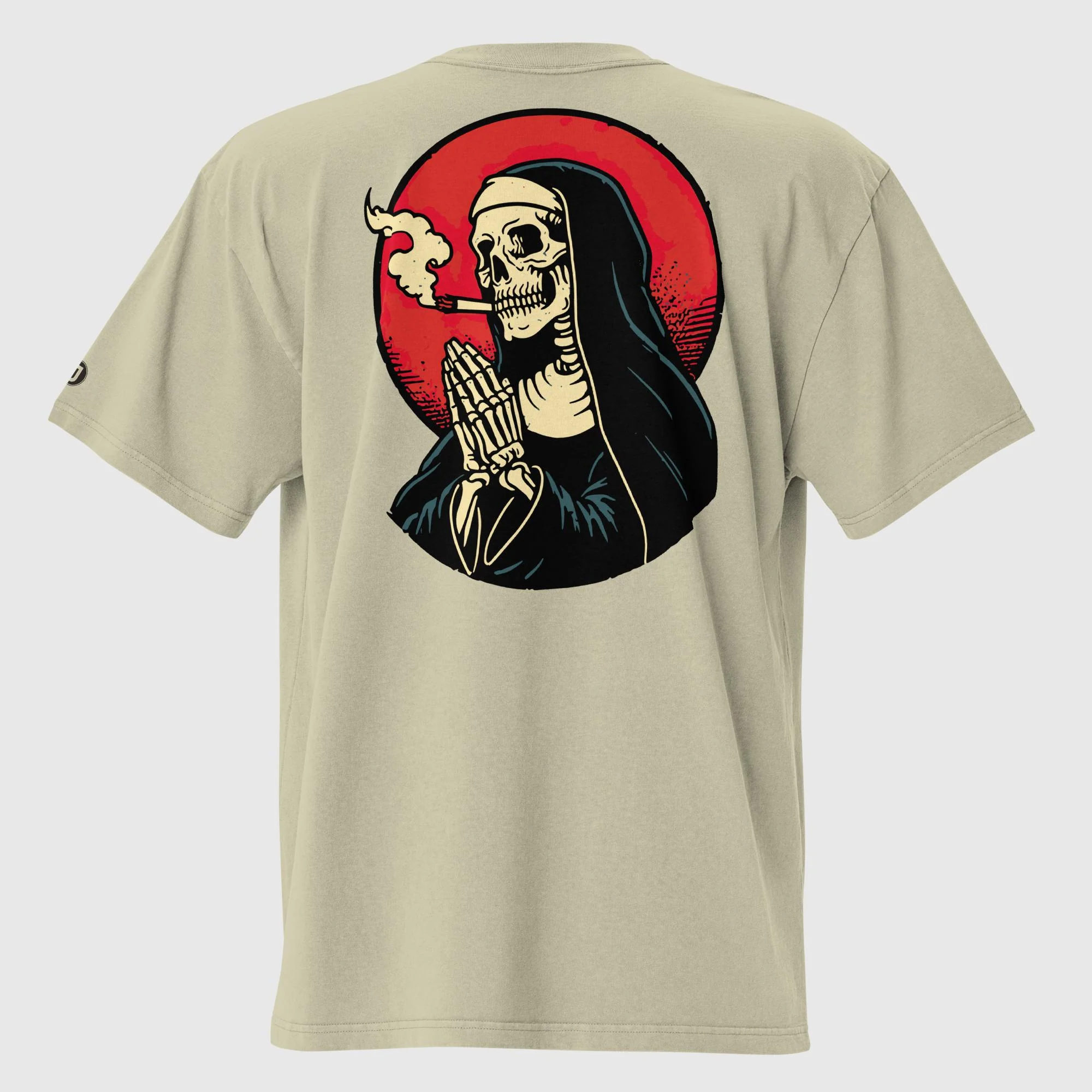 Sister Sin Men's Oversized Faded T-Shirt (back print) | AS Colour - Image 4