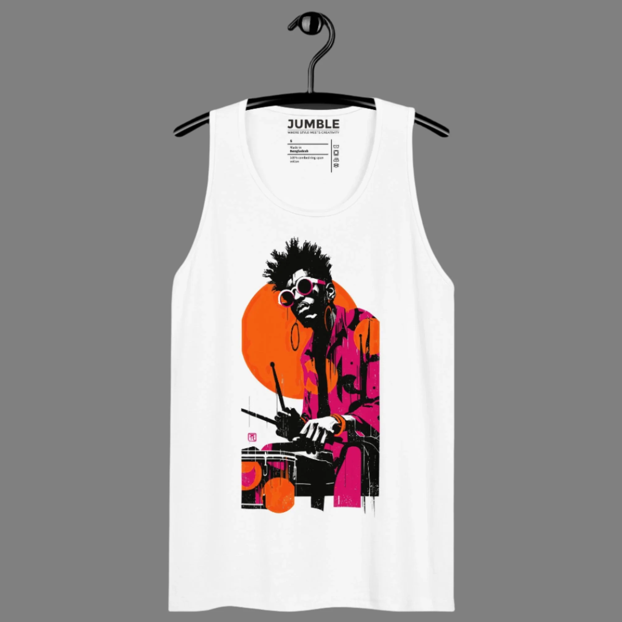 Snare Theory Men's Premium Tank Top | Cotton Heritage - Image 5