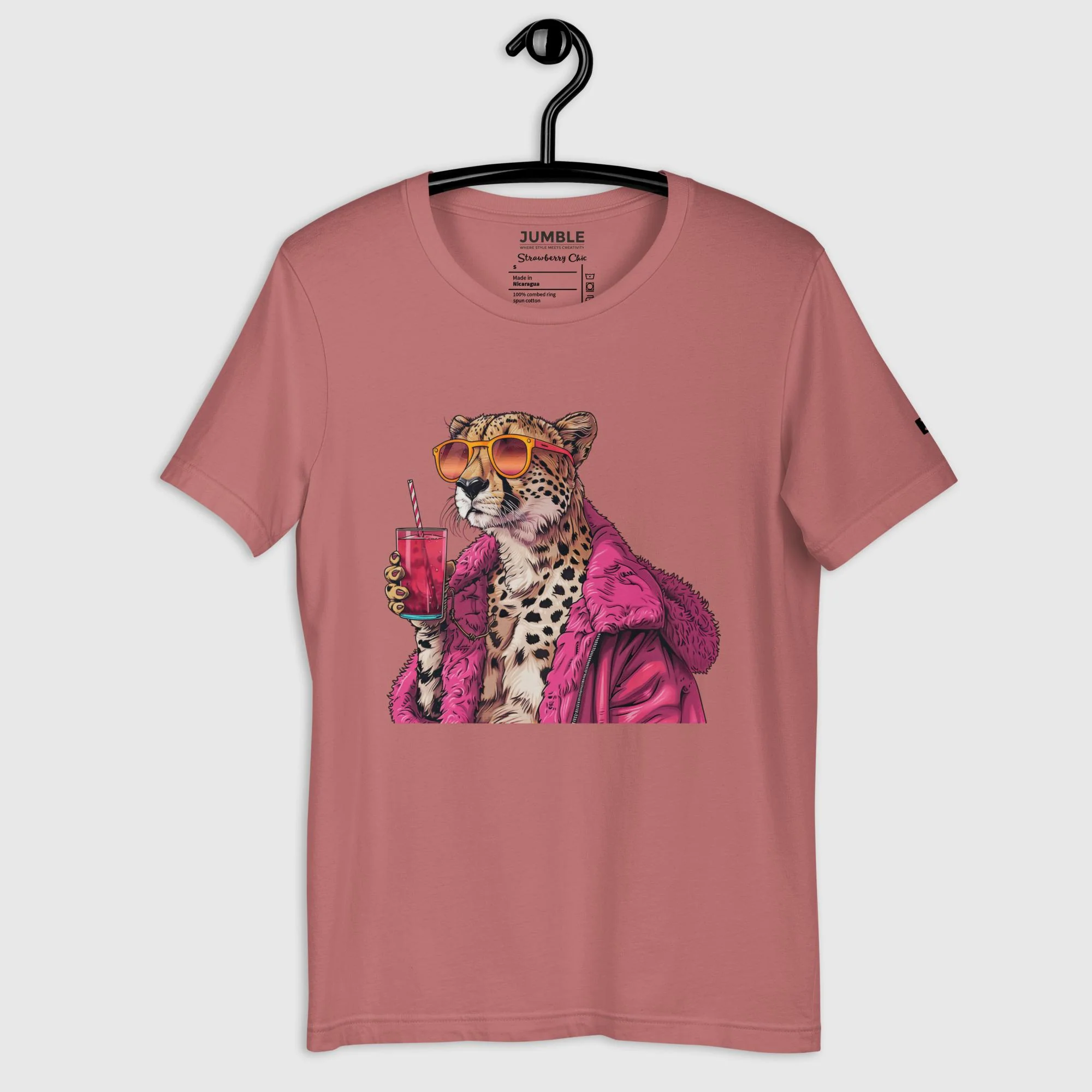 Strawberry chic Modern Regular Fit T-Shirt | Bella+Canvas - Image 3