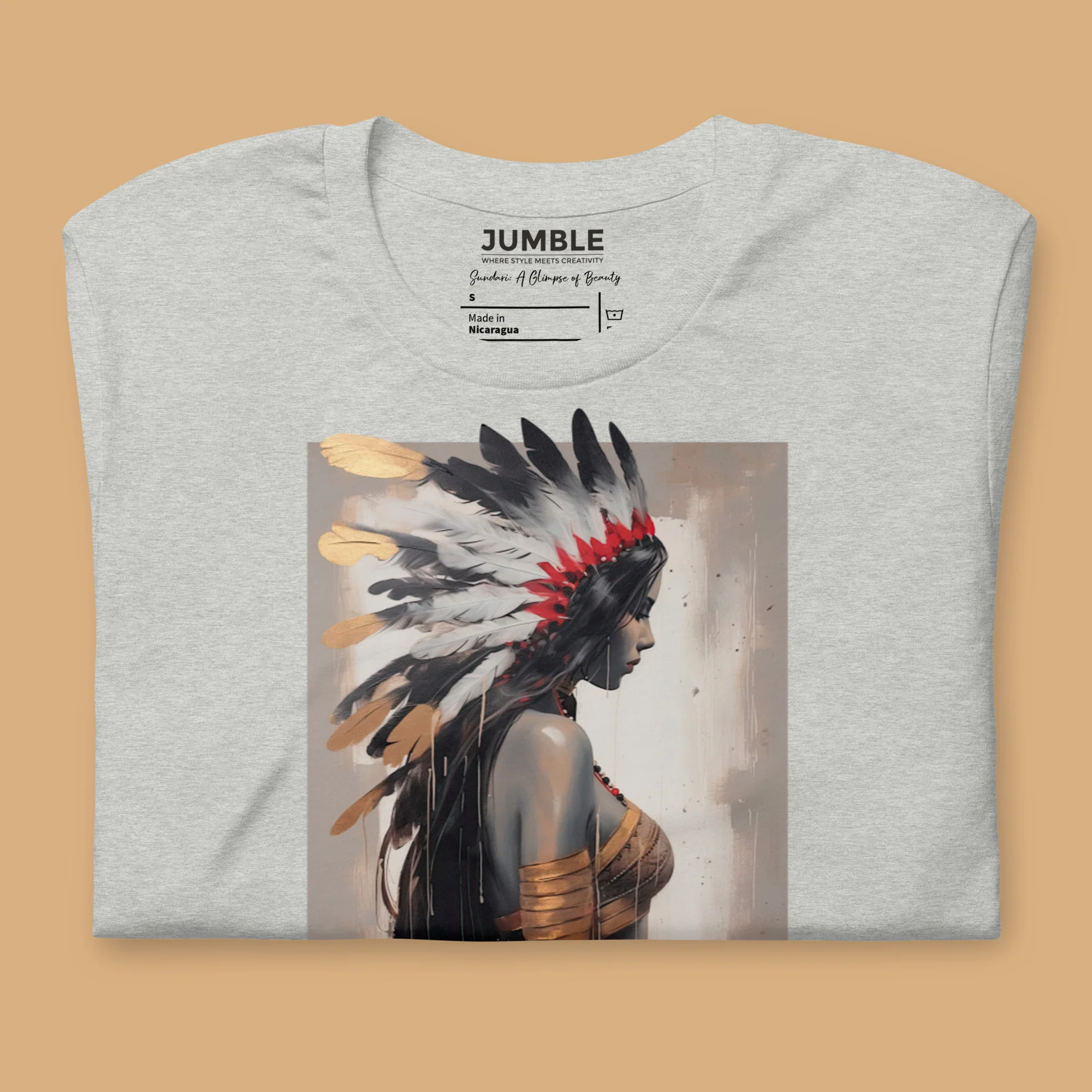 Sundari: A Glimpse of Beauty Modern Regular Fit T-Shirt | Bella+Canvas - Image 5
