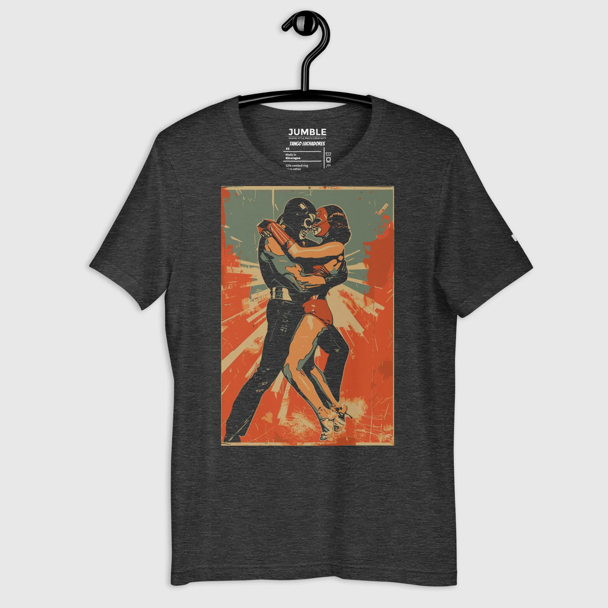 Tango Luchadores Modern Regular Fit T-Shirt | Bella+Canvas - Image 3