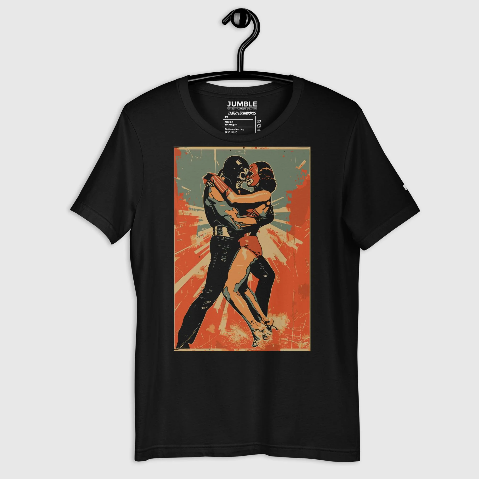 Tango Luchadores Modern Regular Fit T-Shirt | Bella+Canvas - Image 4