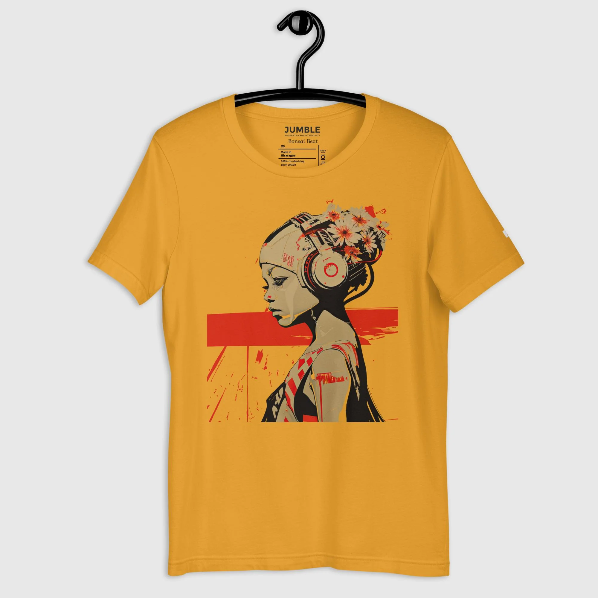 Techno Bloom Modern Regular Fit T-Shirt | Bella+Canvas - Image 20