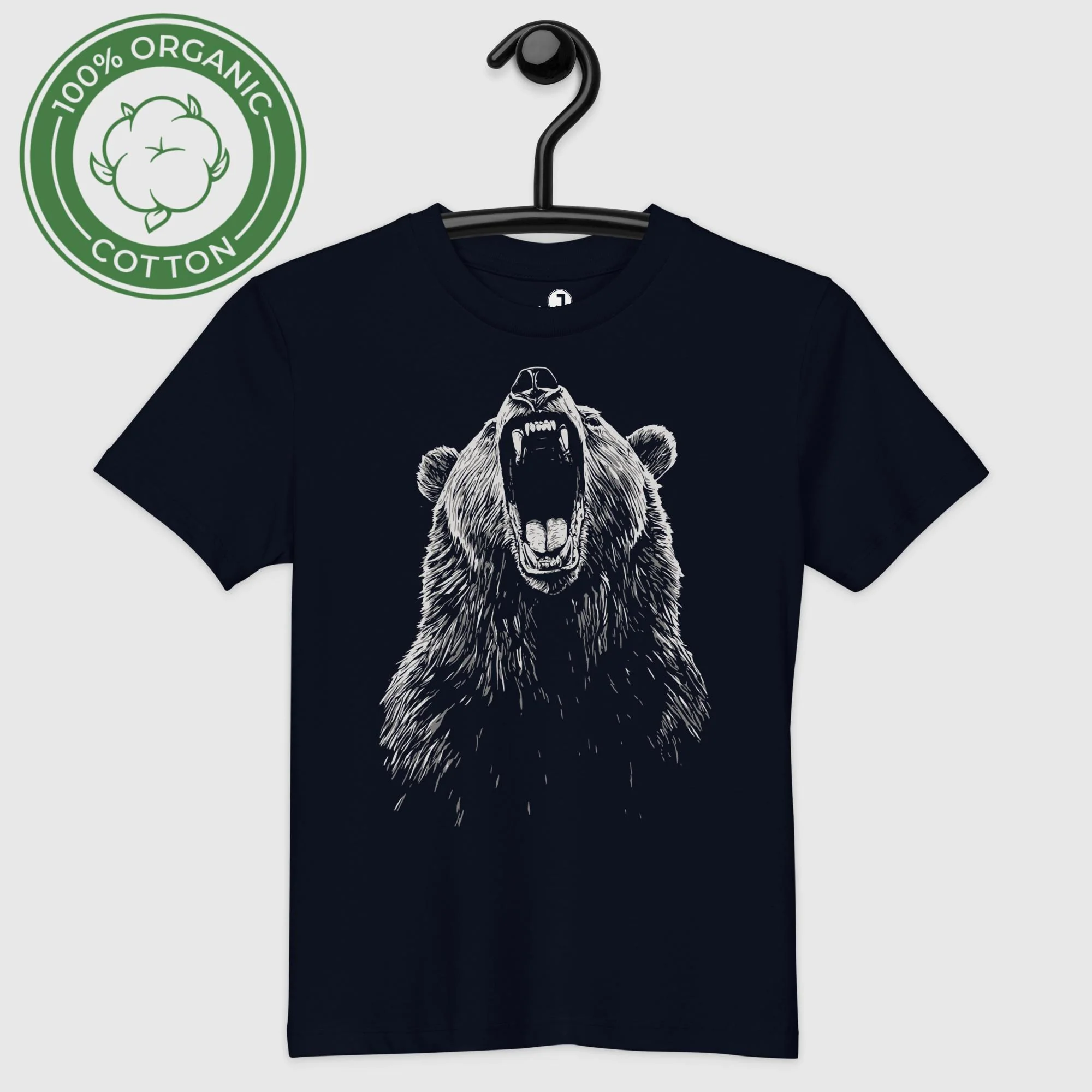 Thunder Growl Organic Cotton Kids T-Shirt - Image 2