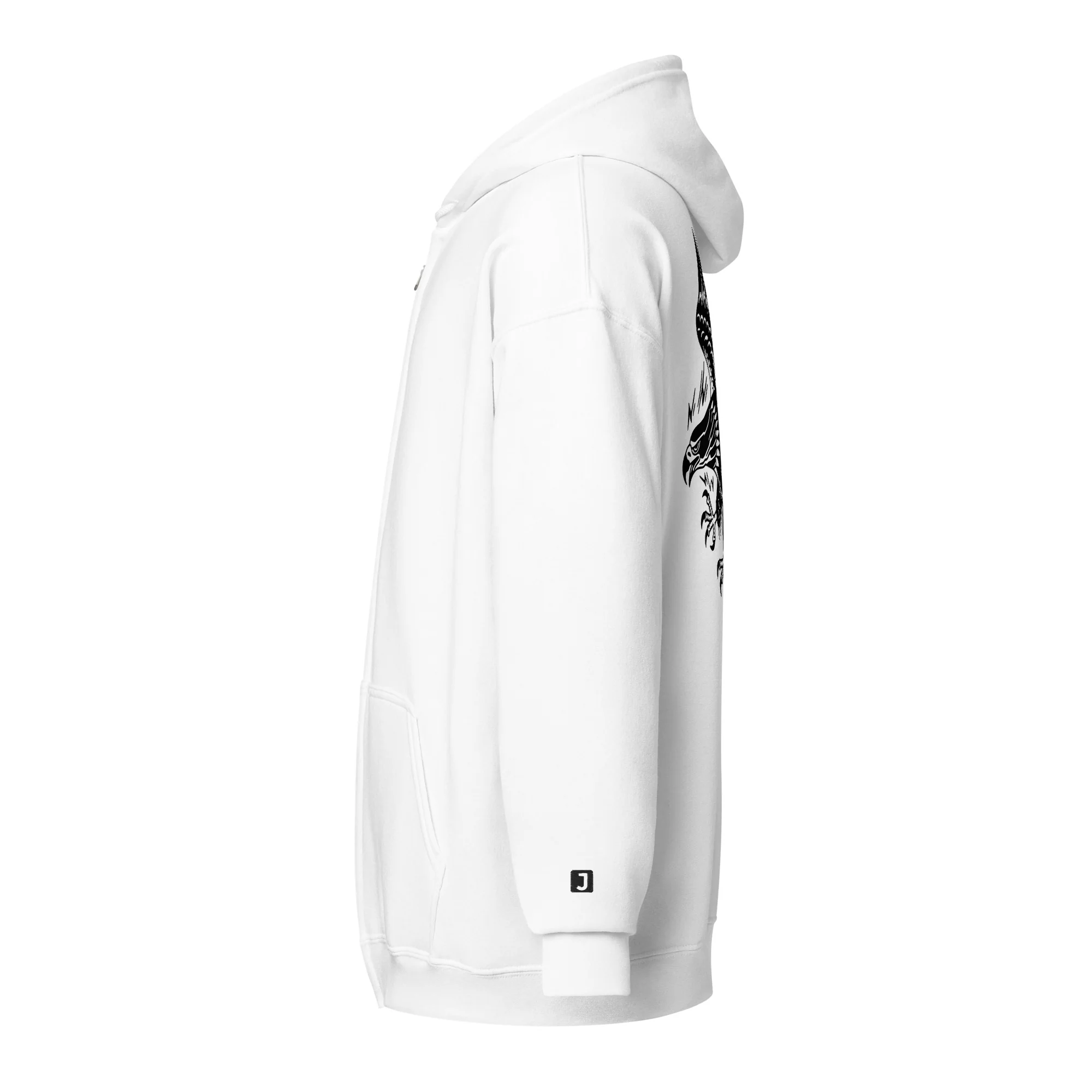 Thunderbird Classic Zip-Up Hoodie (back print) | Gildan - Image 12