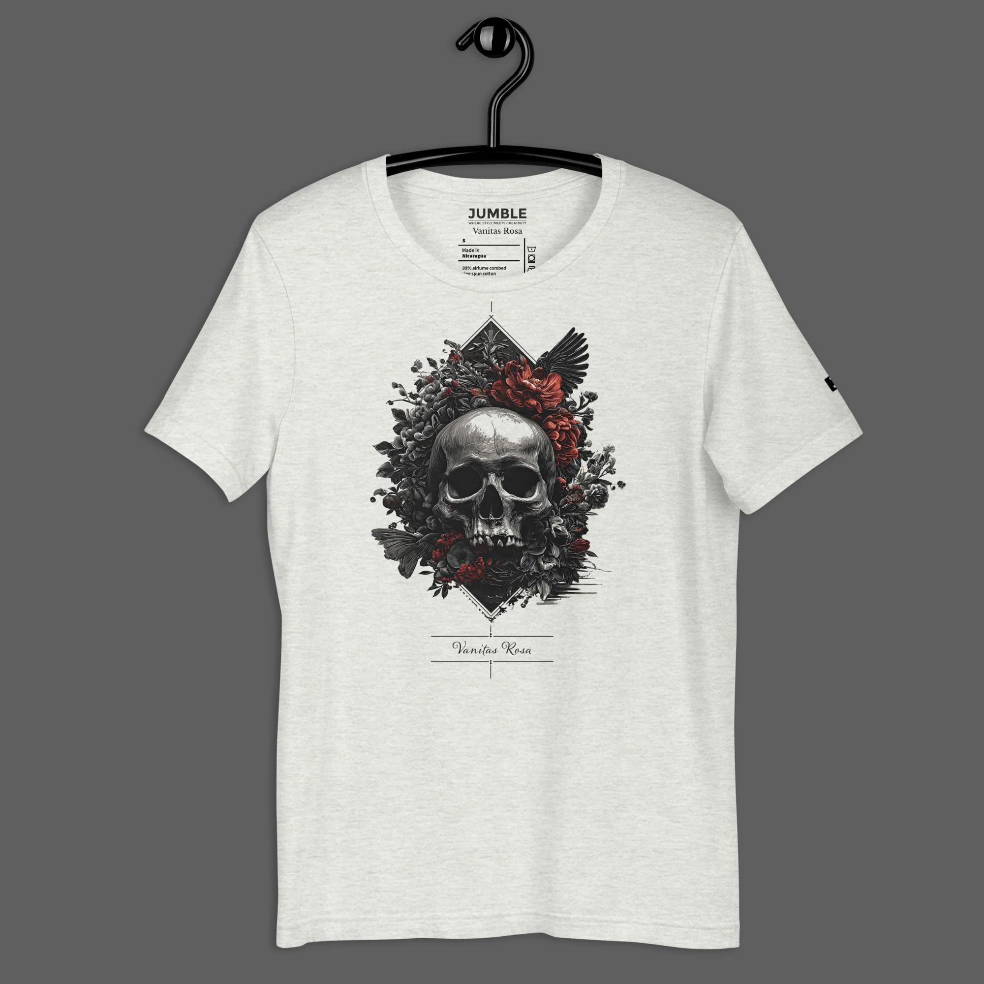 Vanitas Rosa Modern Regular Fit T-Shirt | Bella+Canvas - Image 2