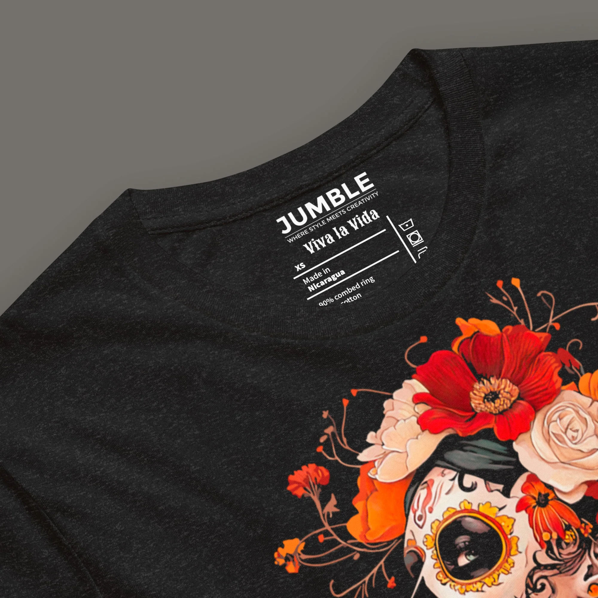 Viva la Vida Modern Regular Fit T-Shirt | Bella+Canvas - Image 4