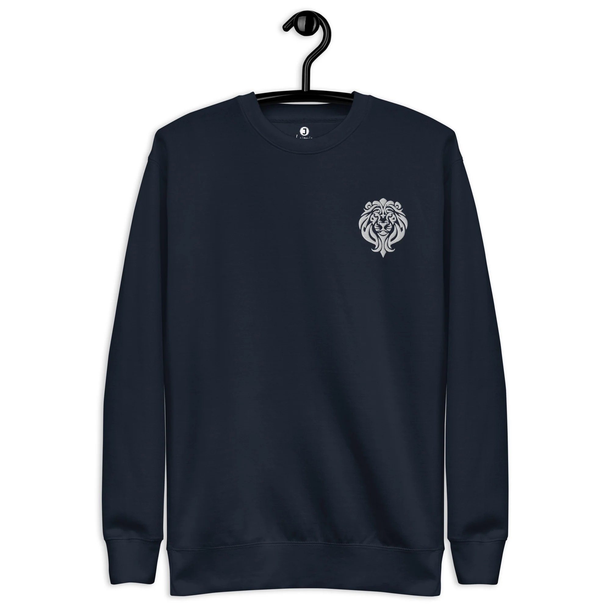 White Dominion Embroidered Premium Sweatshirt | Cotton Heritage - Image 3