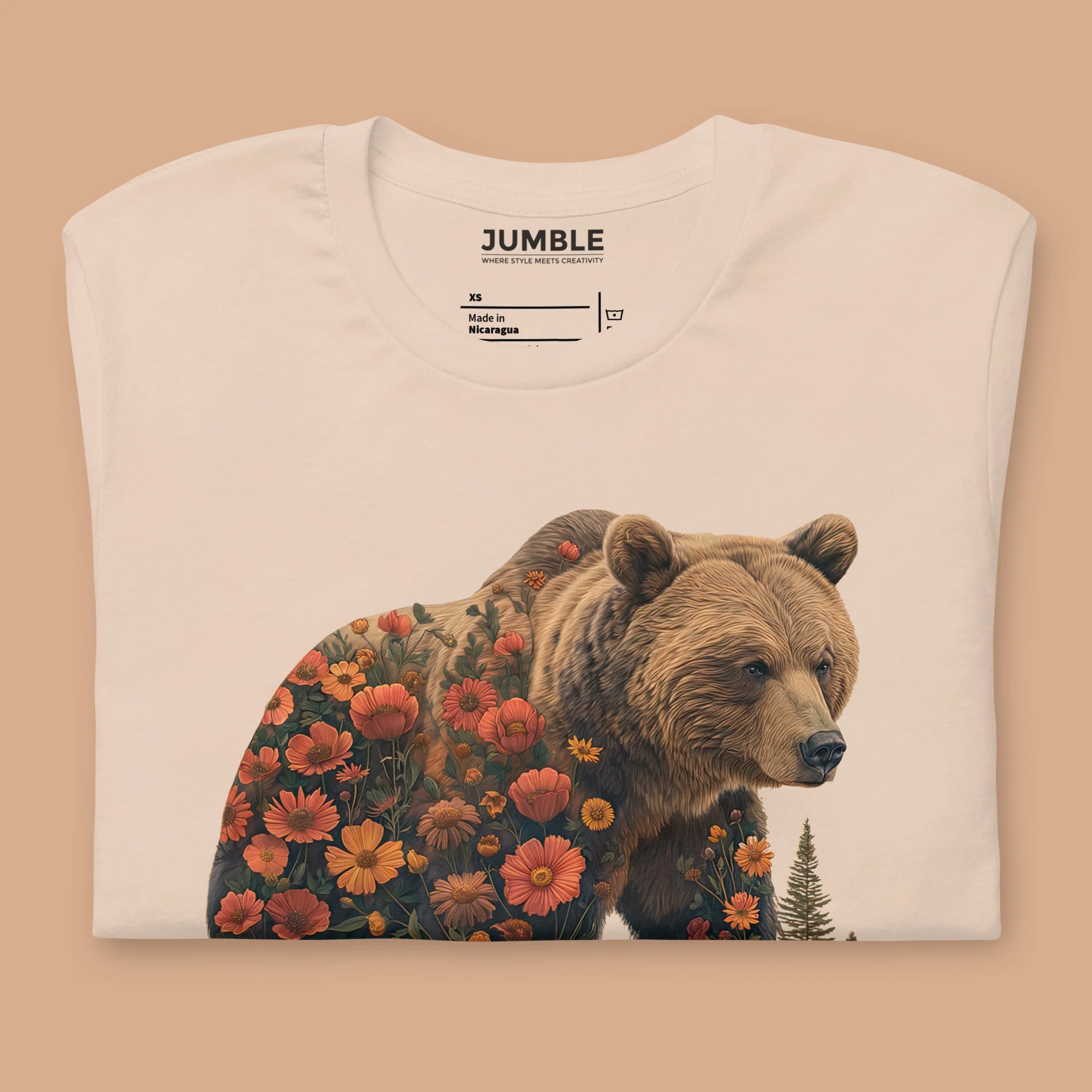 Wildflowered Bruin Modern Regular Fit T-Shirt | Bella+Canvas - Image 2