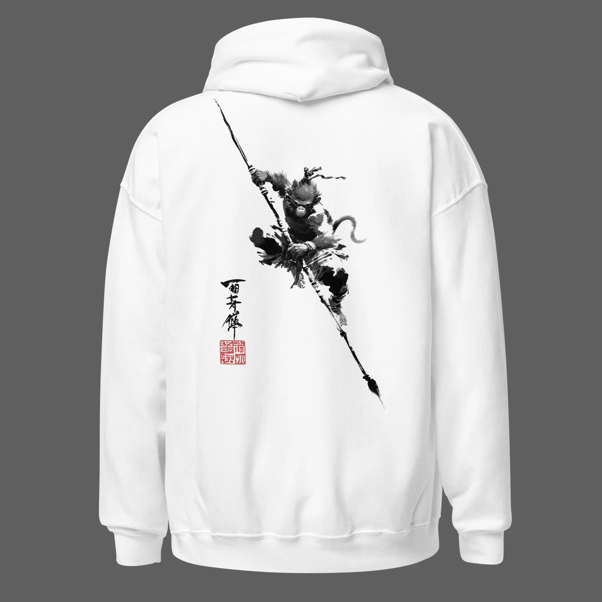 Wukong Ascends Classic Hoodie (back print)  | Gildan  | Gildan - Image 3