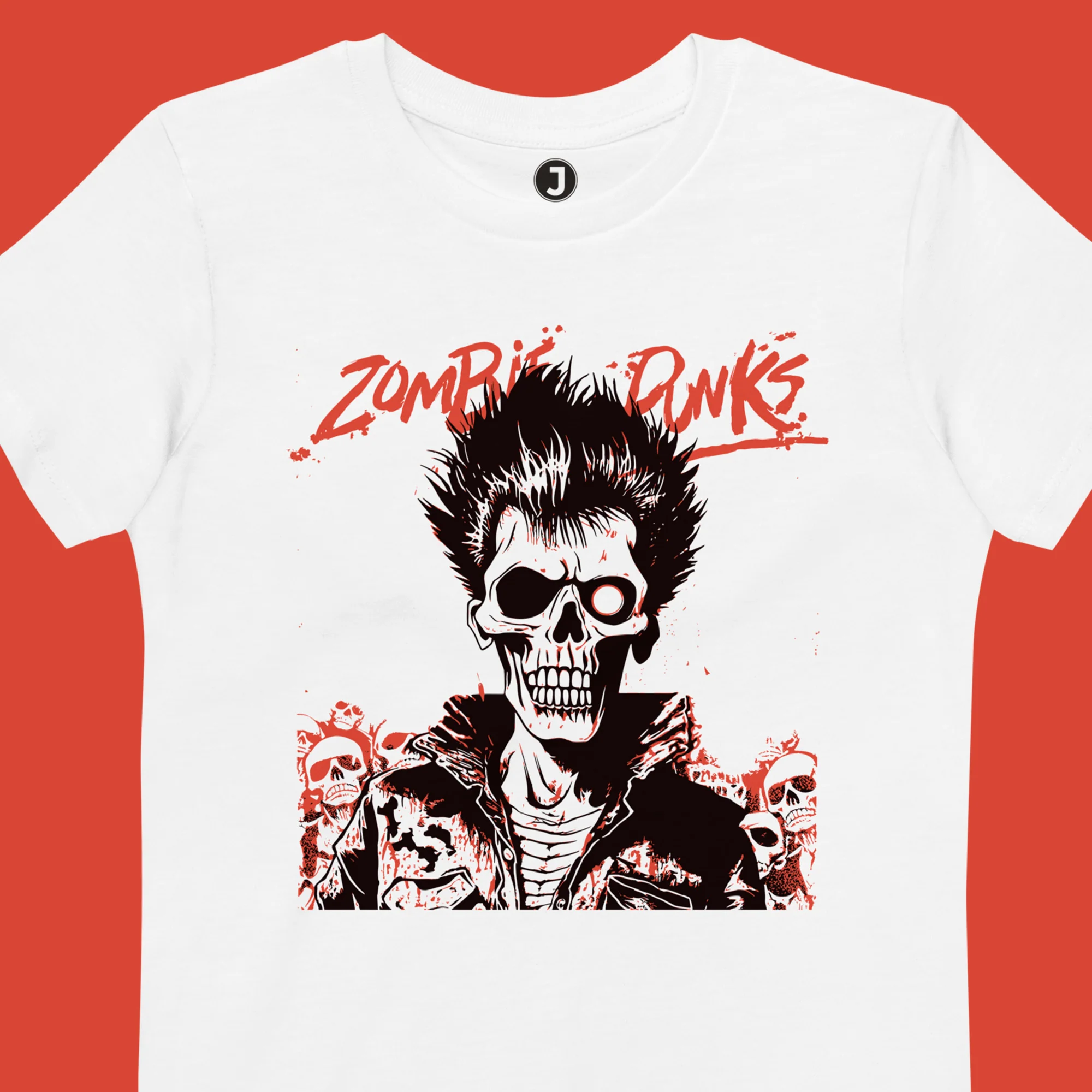Zombie Punks Organic Cotton Kids T-Shirt - Image 3
